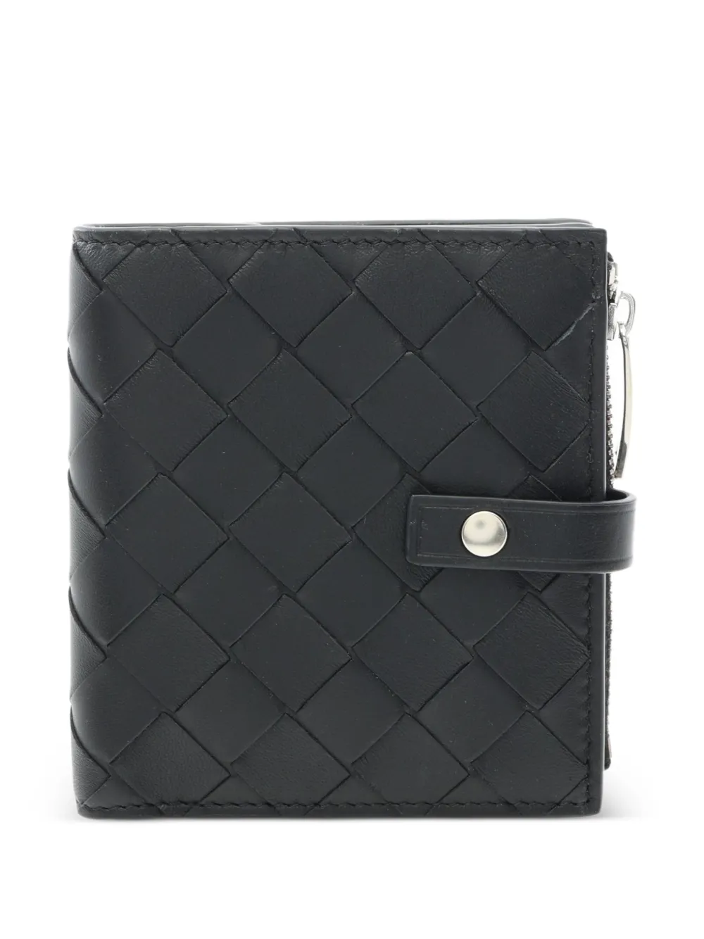 Bottega Veneta Pre-Owned 2020s Intrecciato bi-fold wallet - Nero
