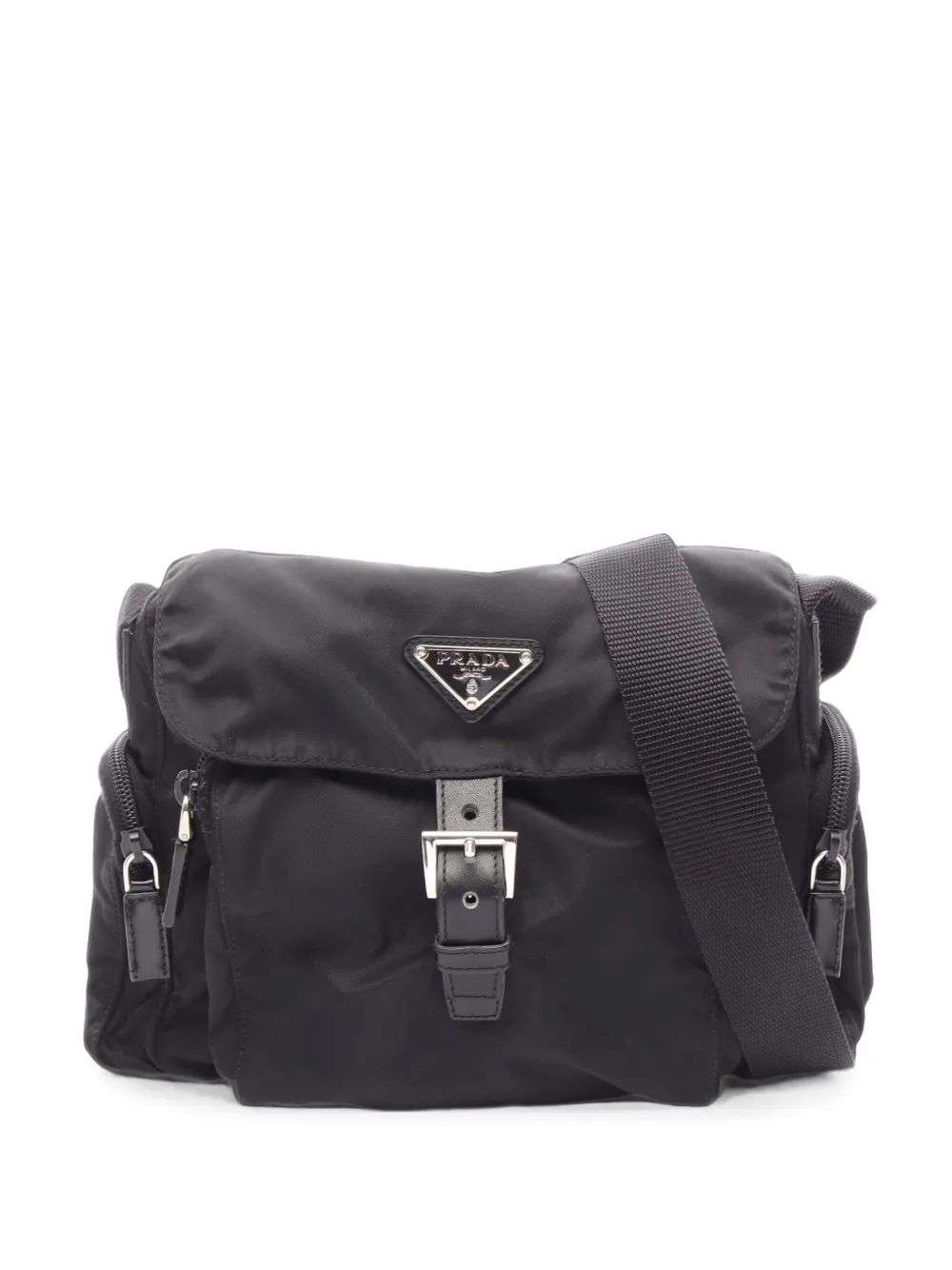 Prada Pre-Owned 2000s Triangle-logo cross body bag - Nero