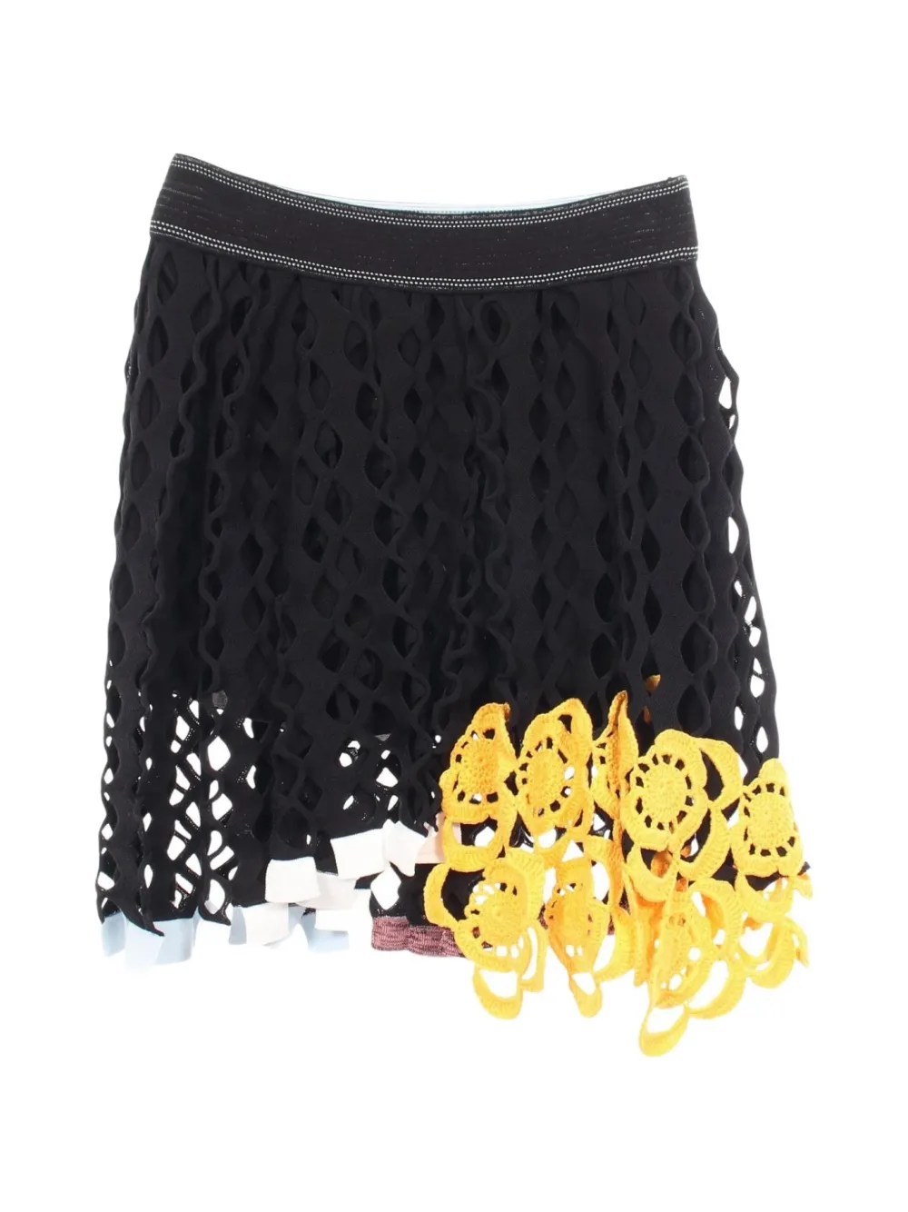 Christian Dior Pre-Owned minijupe en crochet (années 2010) - Noir