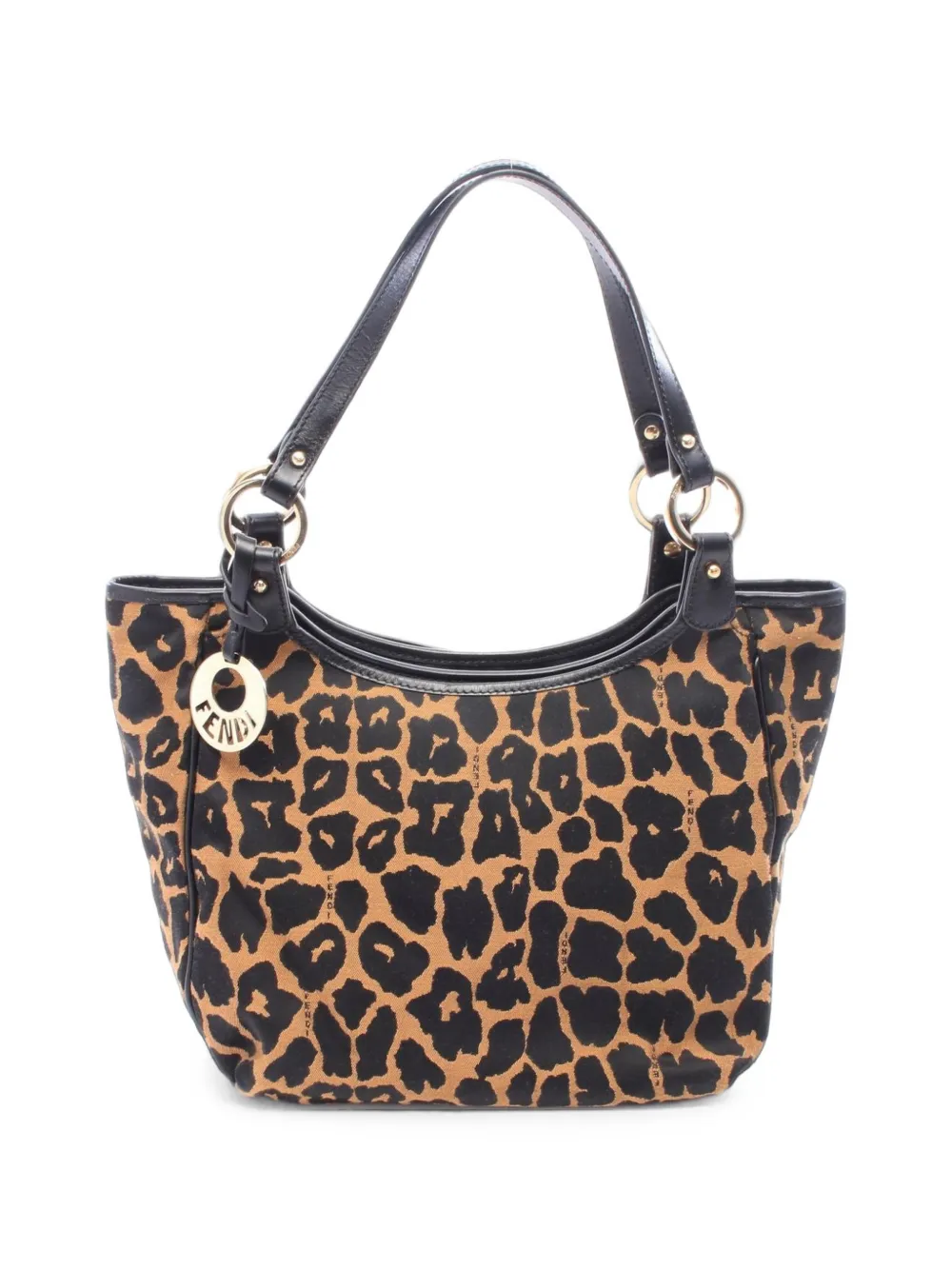 Fendi Pre-Owned 2010s leopard-print shoulder bag - Marrone