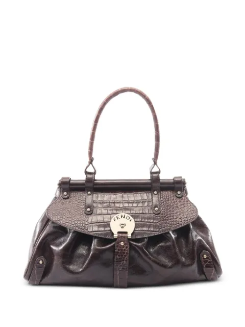 Fendi Pre-Owned bolso de hombro Magia con efecto de piel de cocodrilo en relieve 2010