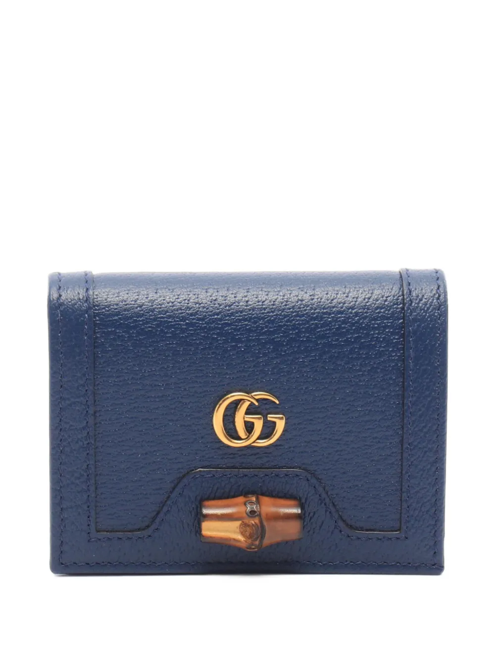 Gucci Pre-Owned 2010s Double G Bamboo bi-fold wallet - Blu