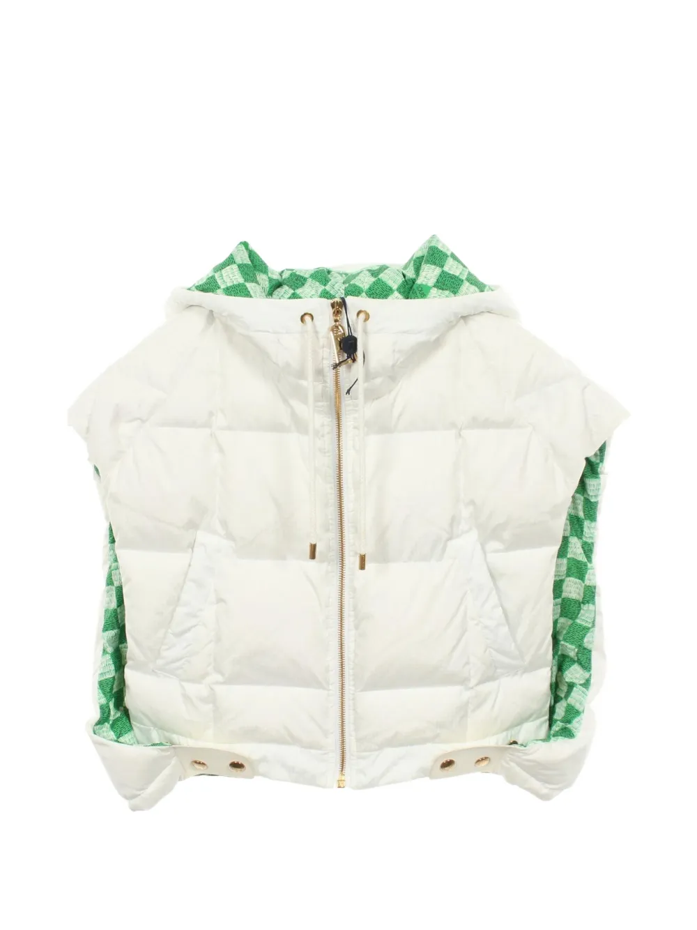 Louis Vuitton Pre-Owned gilet matelassé à capuche Match (années 2020) - Blanc