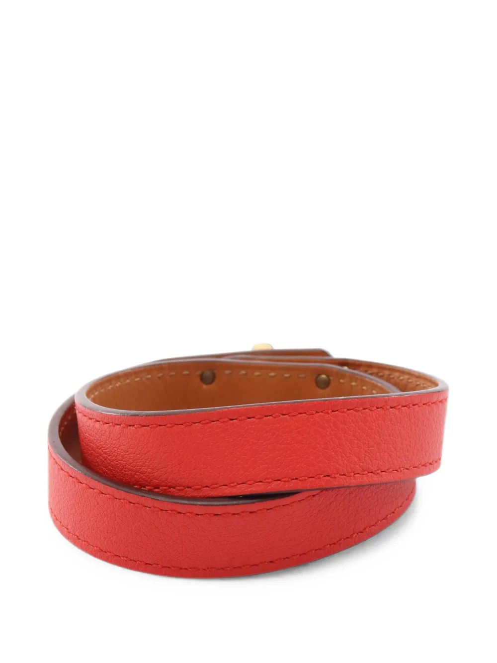 Hermès Pre-Owned 2016 Mini Kelly double tour bracelet - Rosso