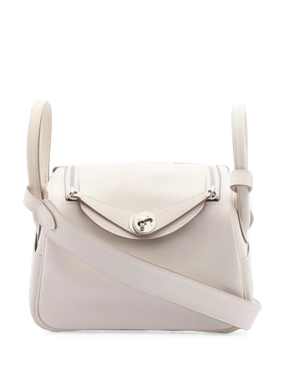 Hermès Pre-Owned 2024 mini Lindy Verso crossbody bag - Bianco