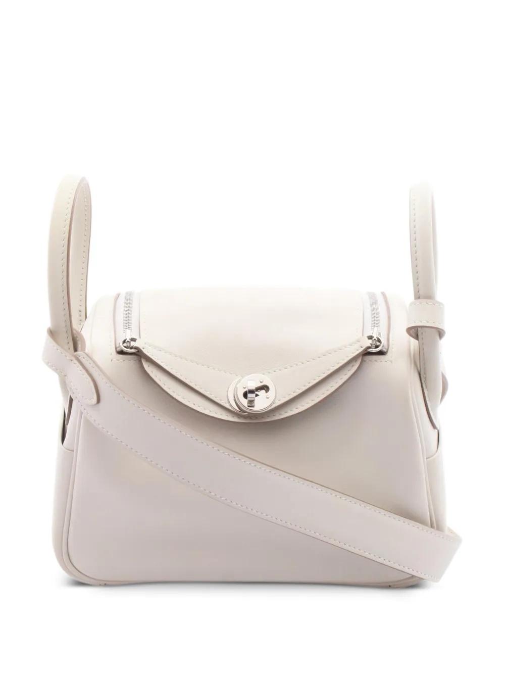 Hermès Pre-Owned 2024 mini Lindy Verso crossbody bag - Bianco