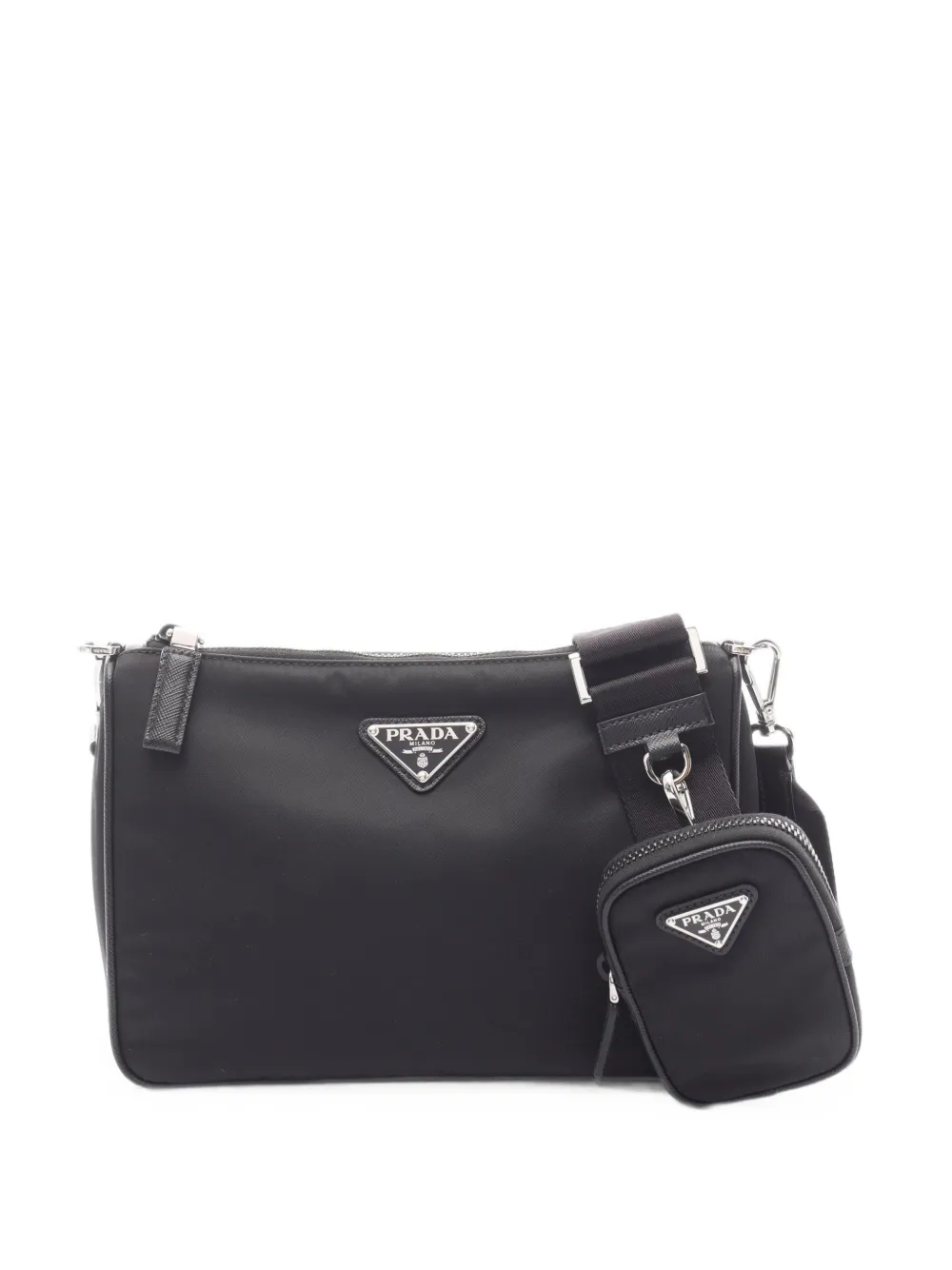 Prada Pre-Owned 2020s Tessuto Saffiano shoulder bag - Nero