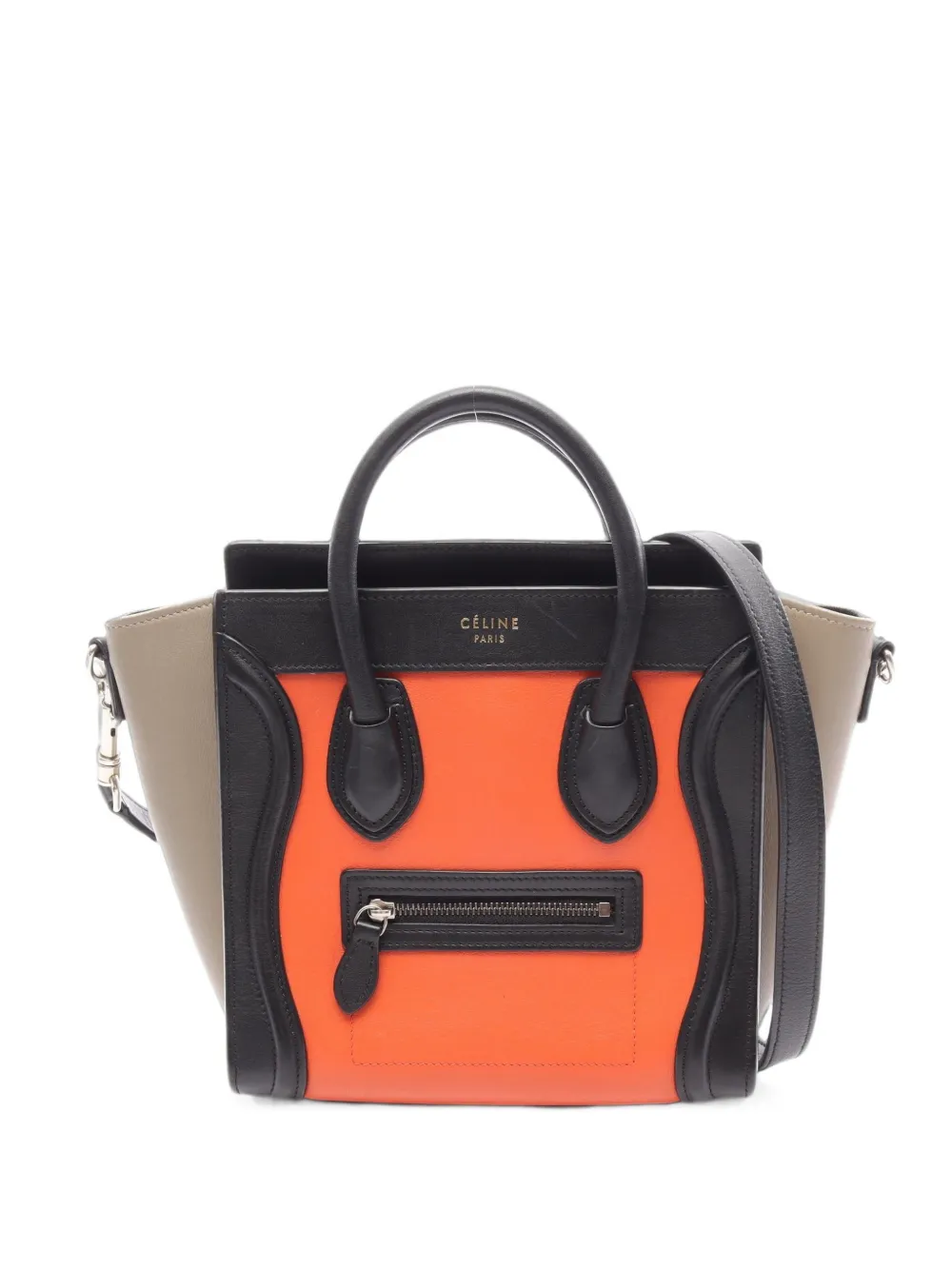 Celine Pre-Owned 2000s nano Luggage two-way handbag - Arancione
