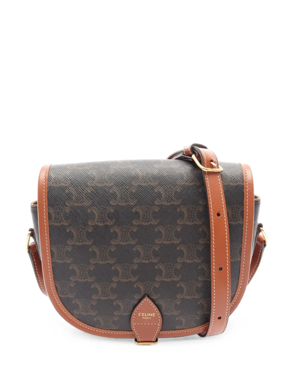 Celine Pre-Owned 2010s medium Folco shoulder bag - Marrone