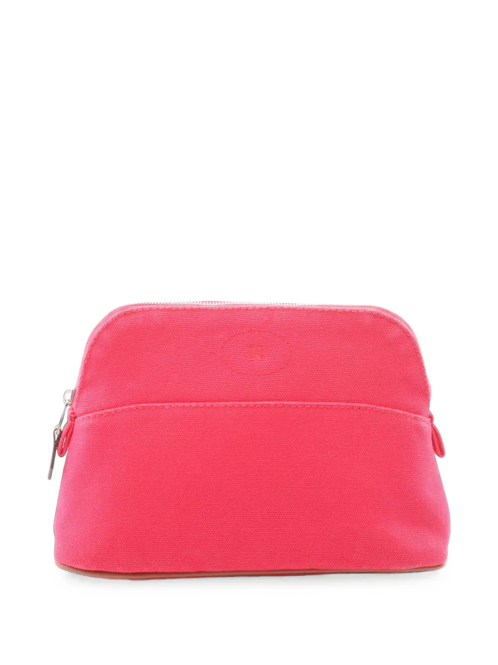 Pre-owned Hermes 2010s 20 Bolide Makeup Bag In Pink