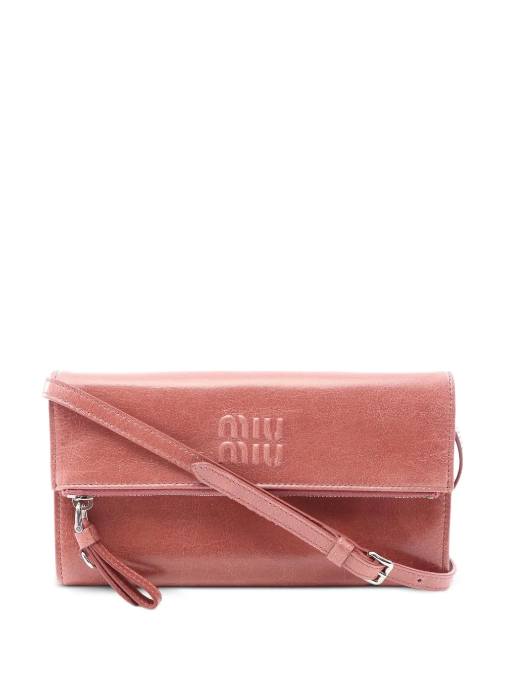 Miu Miu Pre-Owned Vitello Shine Umhängetasche - Rosa