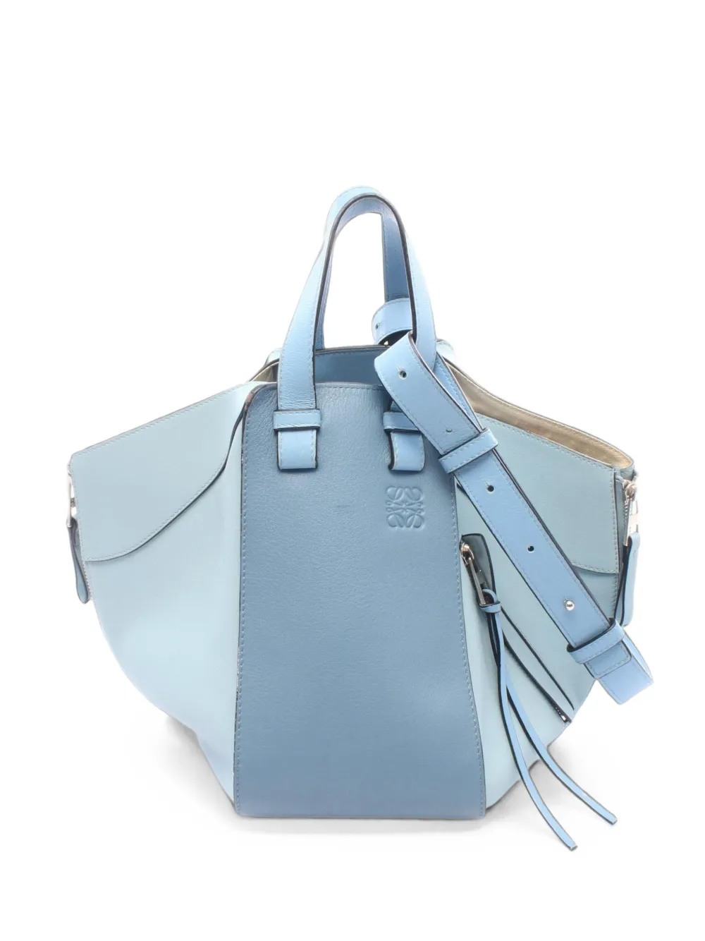 Loewe Pre-Owned 2000s small Hammock leather handbag - Blu