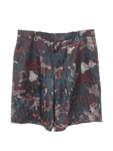 Christian Dior Pre-Owned x Peter Doig Shorts con motivo anni 2010