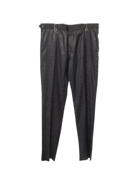 Louis Vuitton Pre-Owned 2010s Monogram-flower tapered trousers