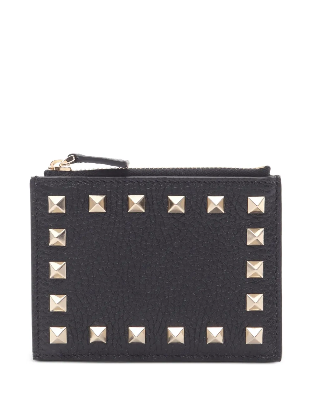 Valentino Garavani Pre-Owned 2020s Rockstud card case coin purse - Nero