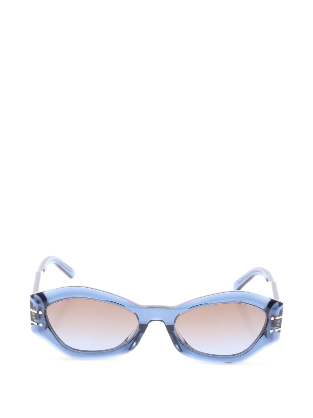 Christian Dior Pre-Owned 2010s DiorSignature Cat-Eye-Sonnenbrille - Blau