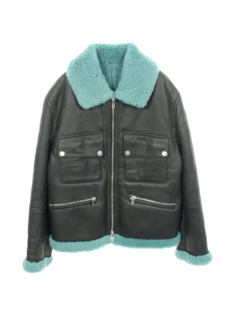 Hermès Pre-Owned 2010s Mouton zip-up jacket