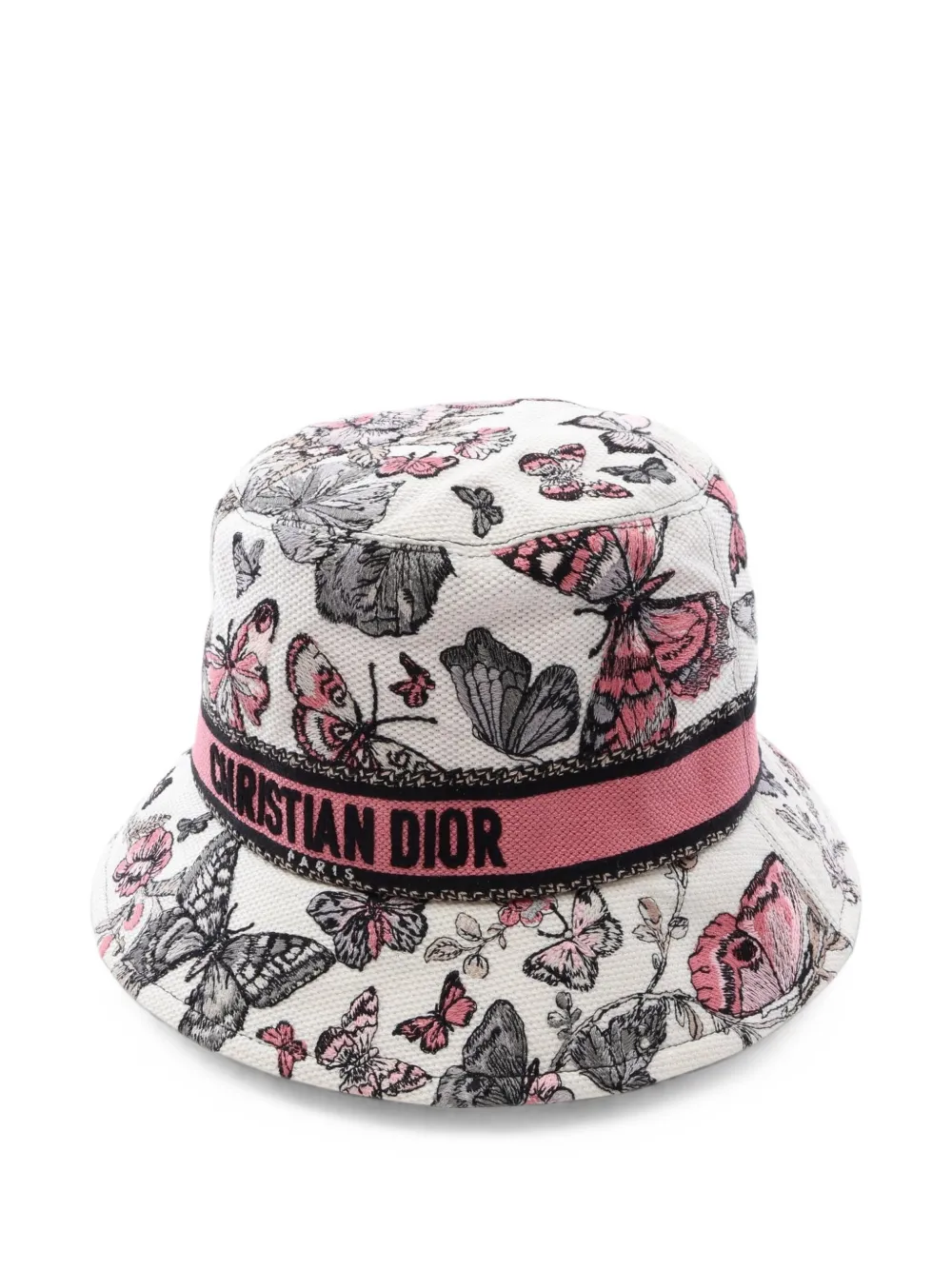 Christian Dior Pre-Owned 2010s D-Bobby Toile De Jouy Mexico bucket hat – White