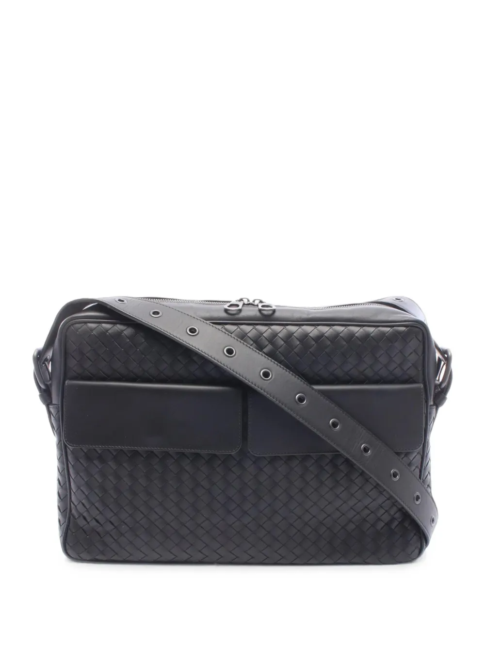 Bottega Veneta Pre-Owned 2010s Intrecciato shoulder bag - Nero