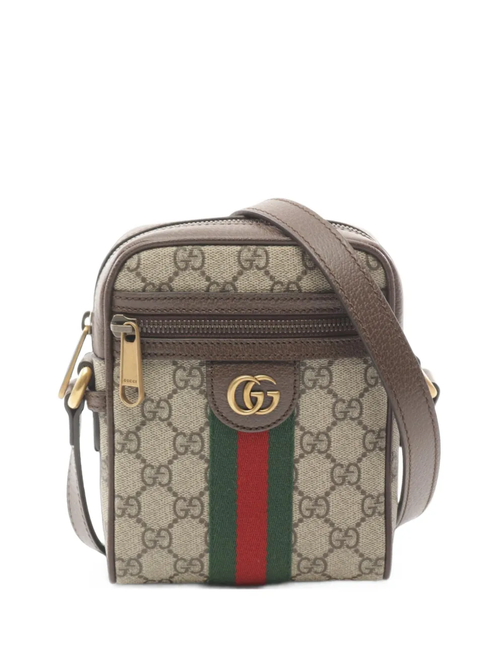 Gucci Pre-Owned 2020s Ophidia GG Supreme mini bag - Toni neutri