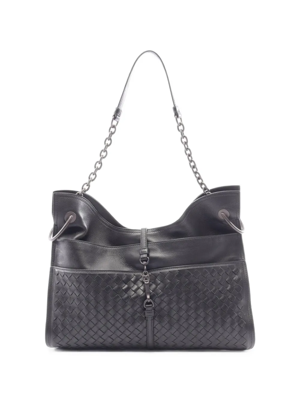 Bottega Veneta Pre-Owned 2010s Intrecciato shoulder bag - Nero