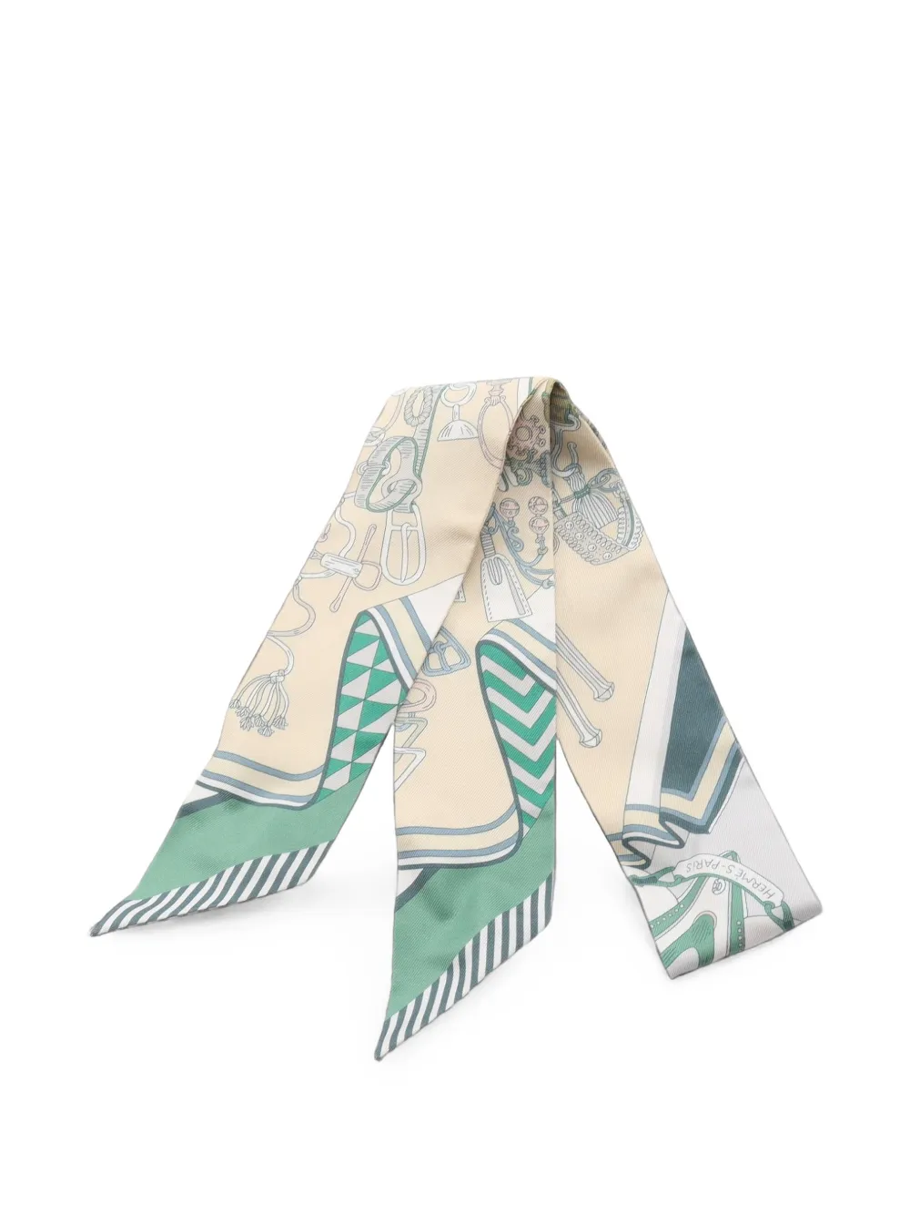 Hermès Pre-Owned 2010s Bouquets Sellier scarf - Toni neutri
