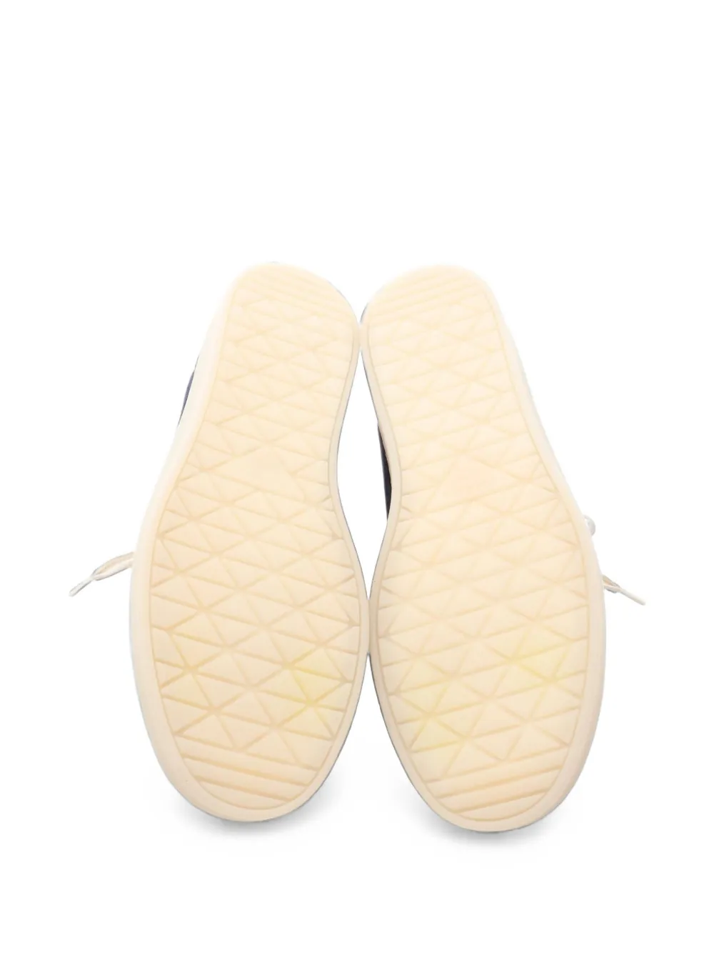 Prada Pre-Owned 2020s Lane triangle-logo low-top sneakers - Blu