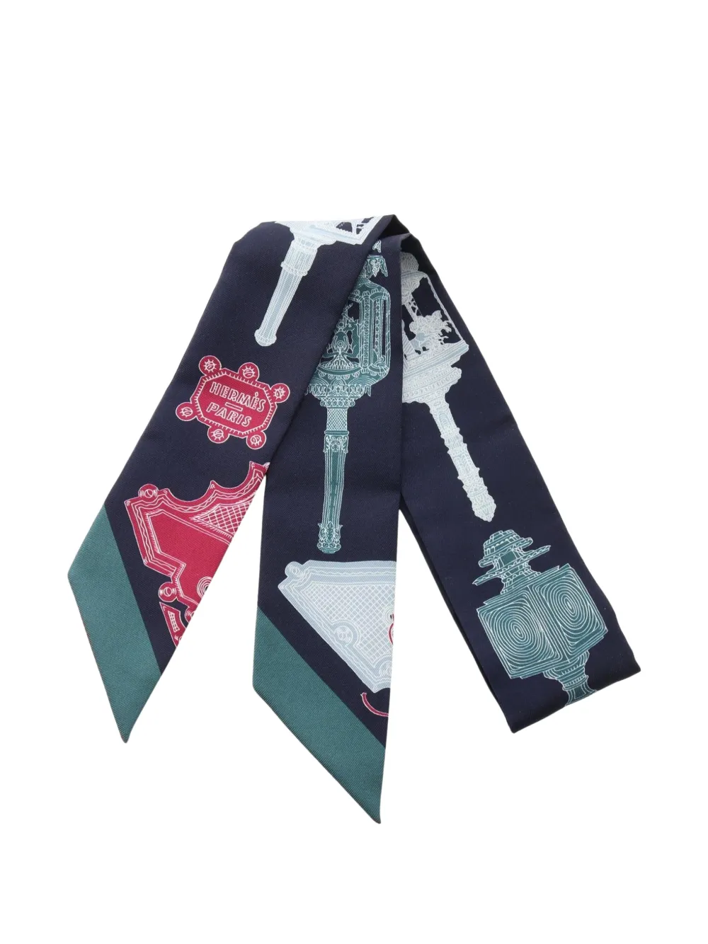 Hermès Pre-Owned 2010s Wonderful Lanterns scarf - Nero