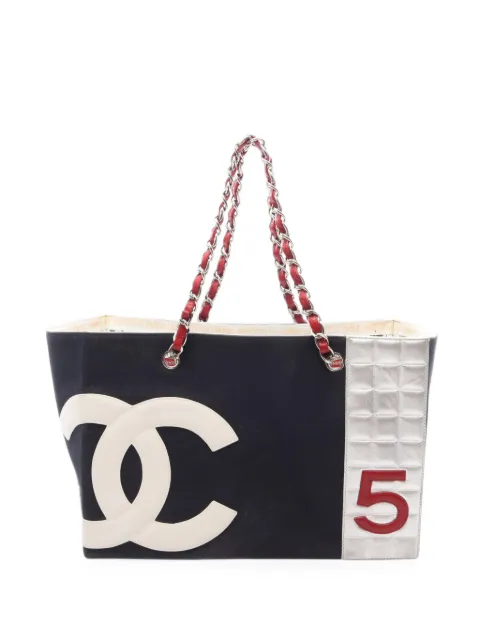 CHANEL Pre-Owned bolso shopper No.5 Chocolate Bar 2002-2003