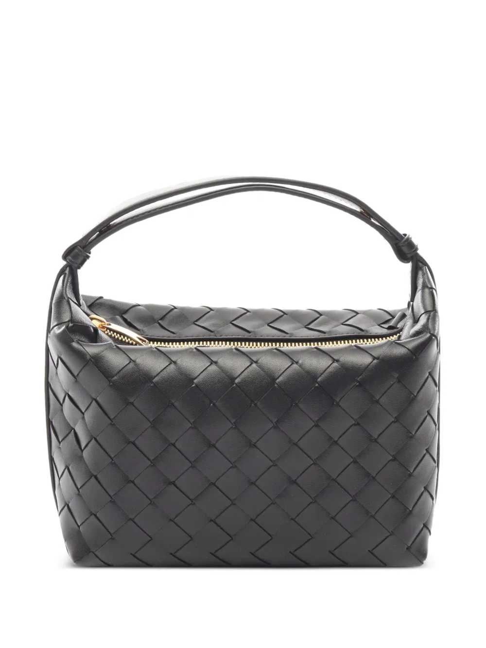 Bottega Veneta Pre-Owned 2020s mini Wallace Intrecciato Tote Bag - Schwarz