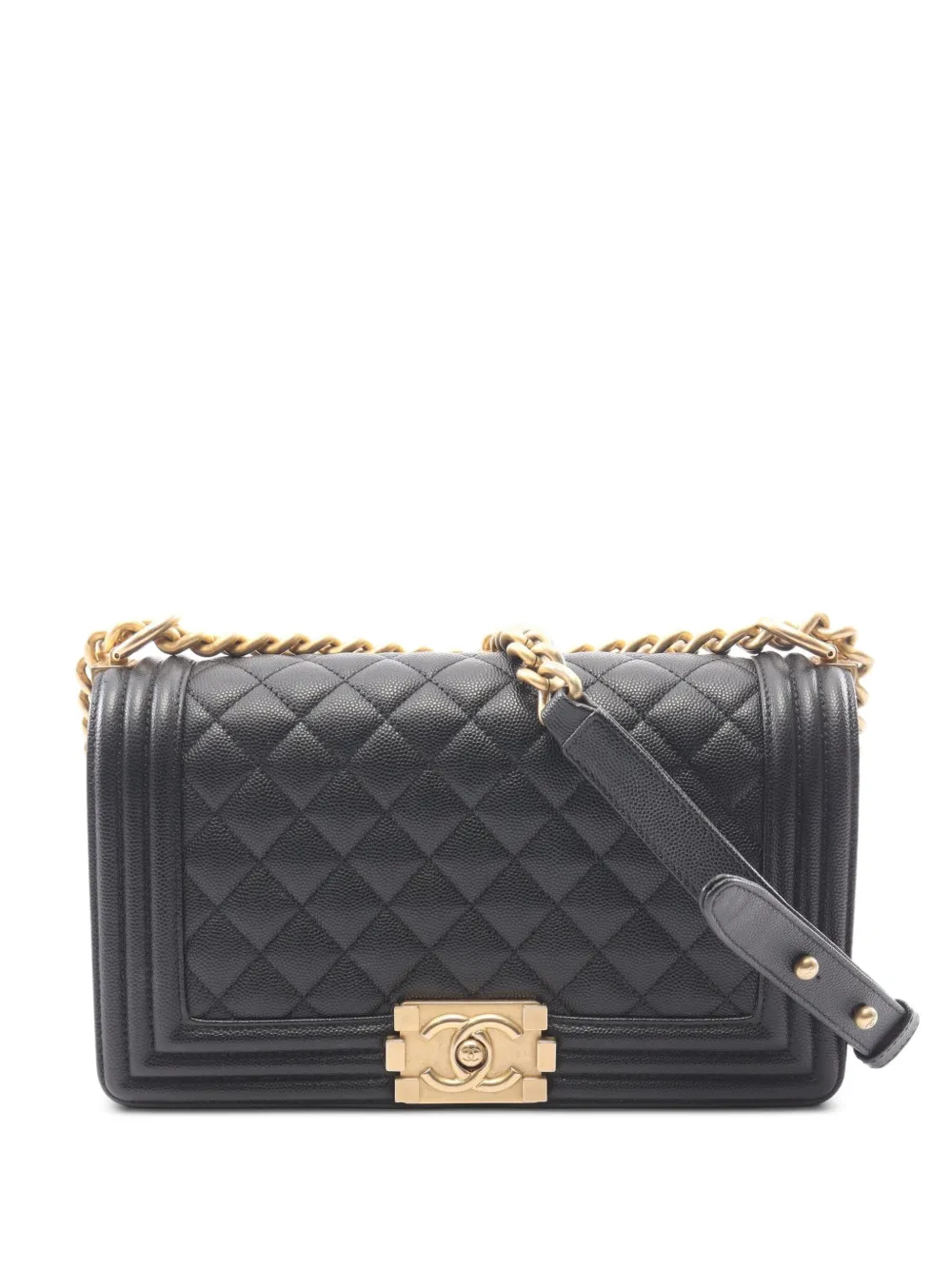 CHANEL Pre-Owned 2021 Boy Chanel shoulder bag - Nero