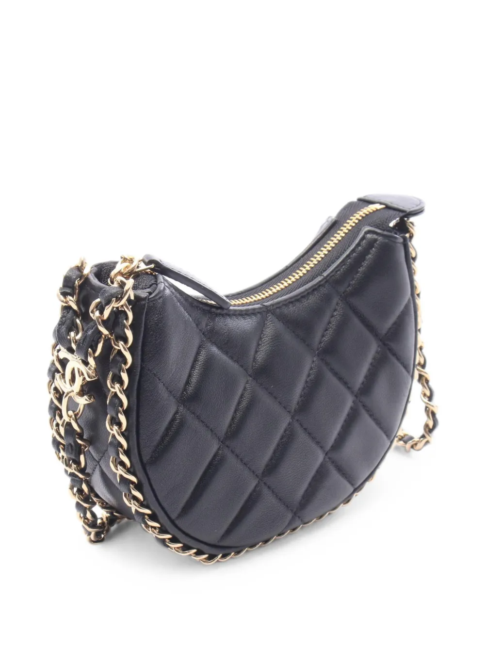 Chanel Matelassé Chain-strap Mini Shoulder Bag In Blue