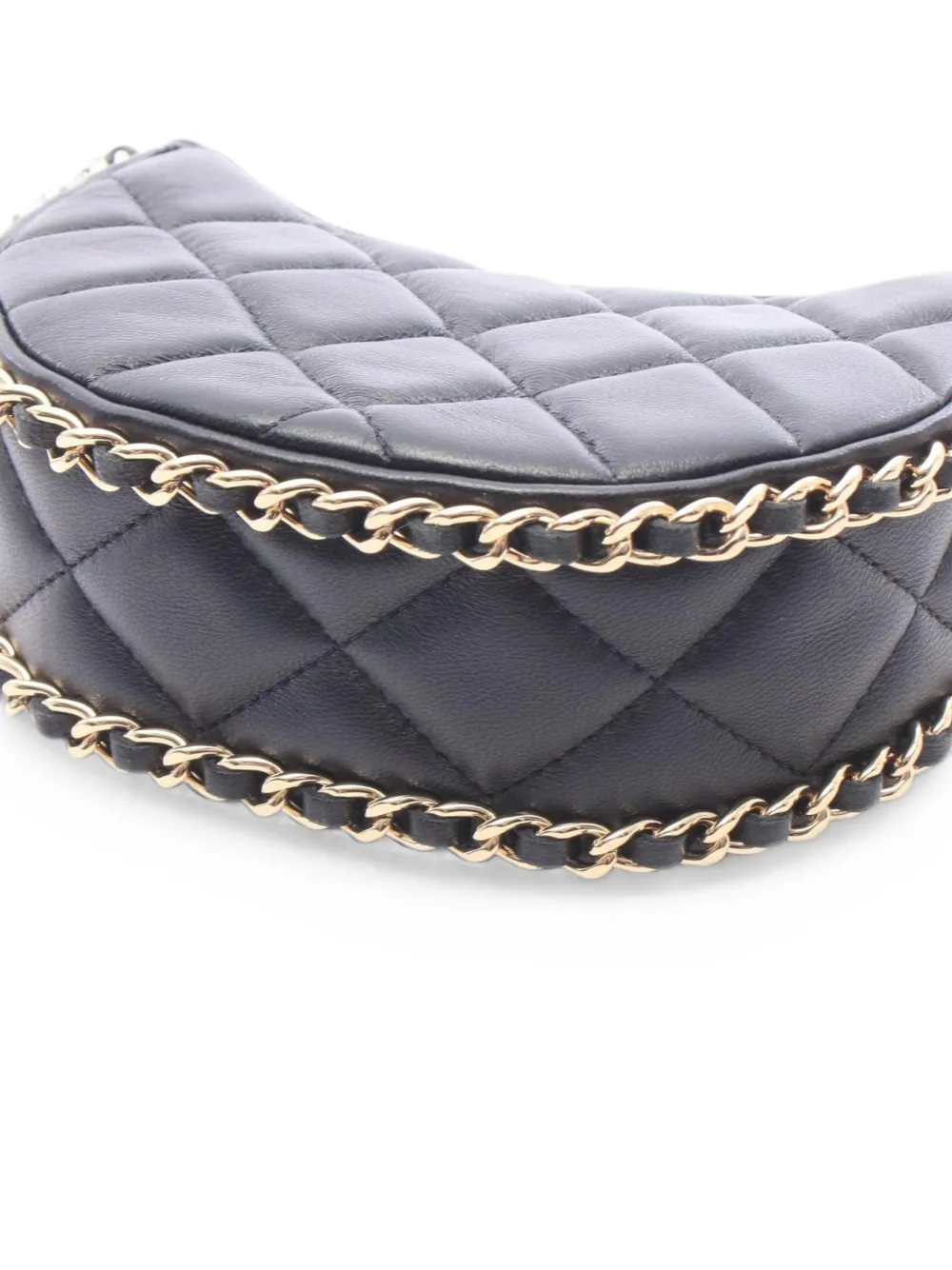 Chanel Matelassé Chain-strap Mini Shoulder Bag In Blue