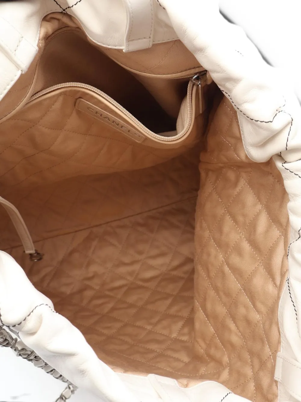 CHANEL Pre-Owned Chanel 22 rugzak met patroon Wit