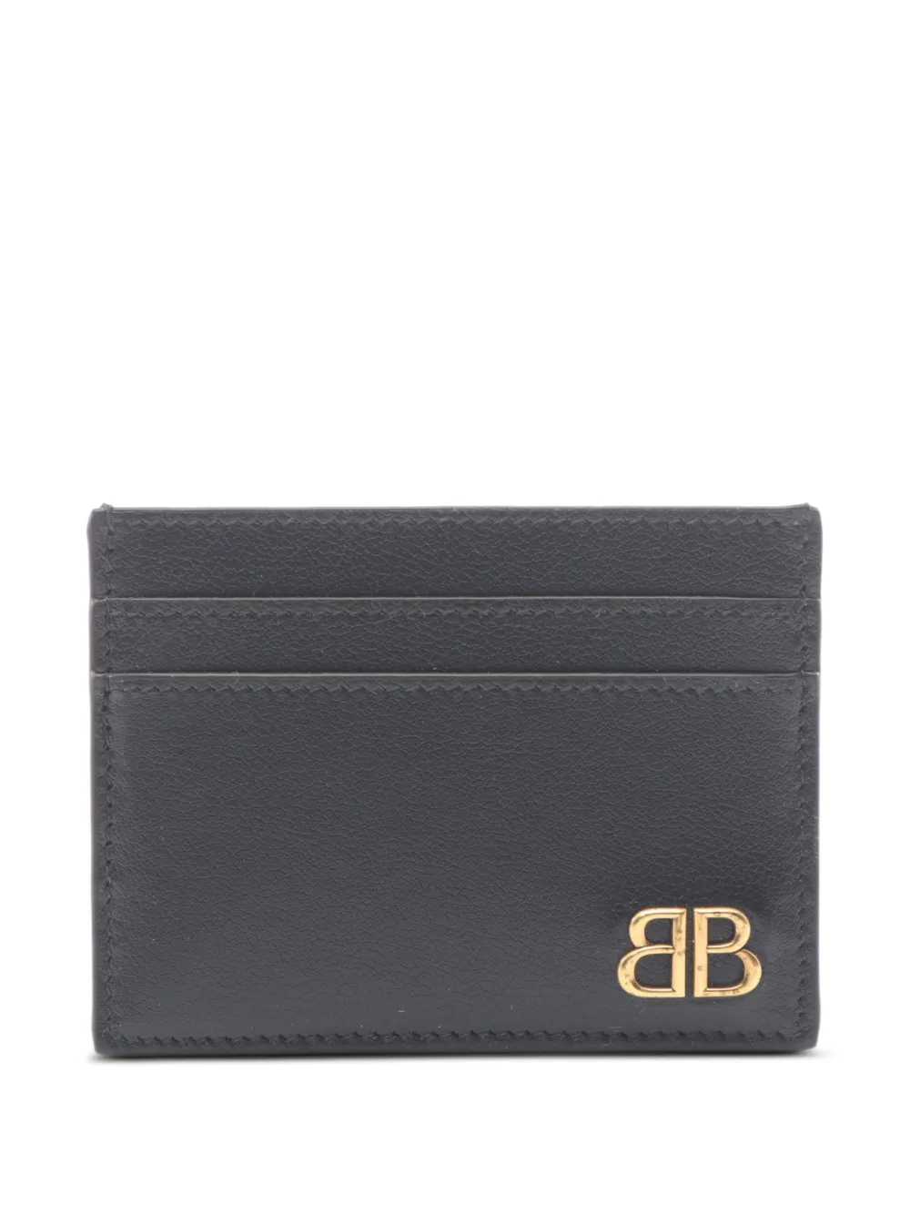 Balenciaga Pre-Owned Monaco logo-plaque card case - Nero