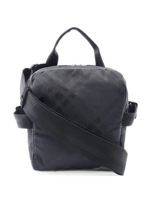 Burberry Pre-Owned 2010s check-jacquard crossbody bag