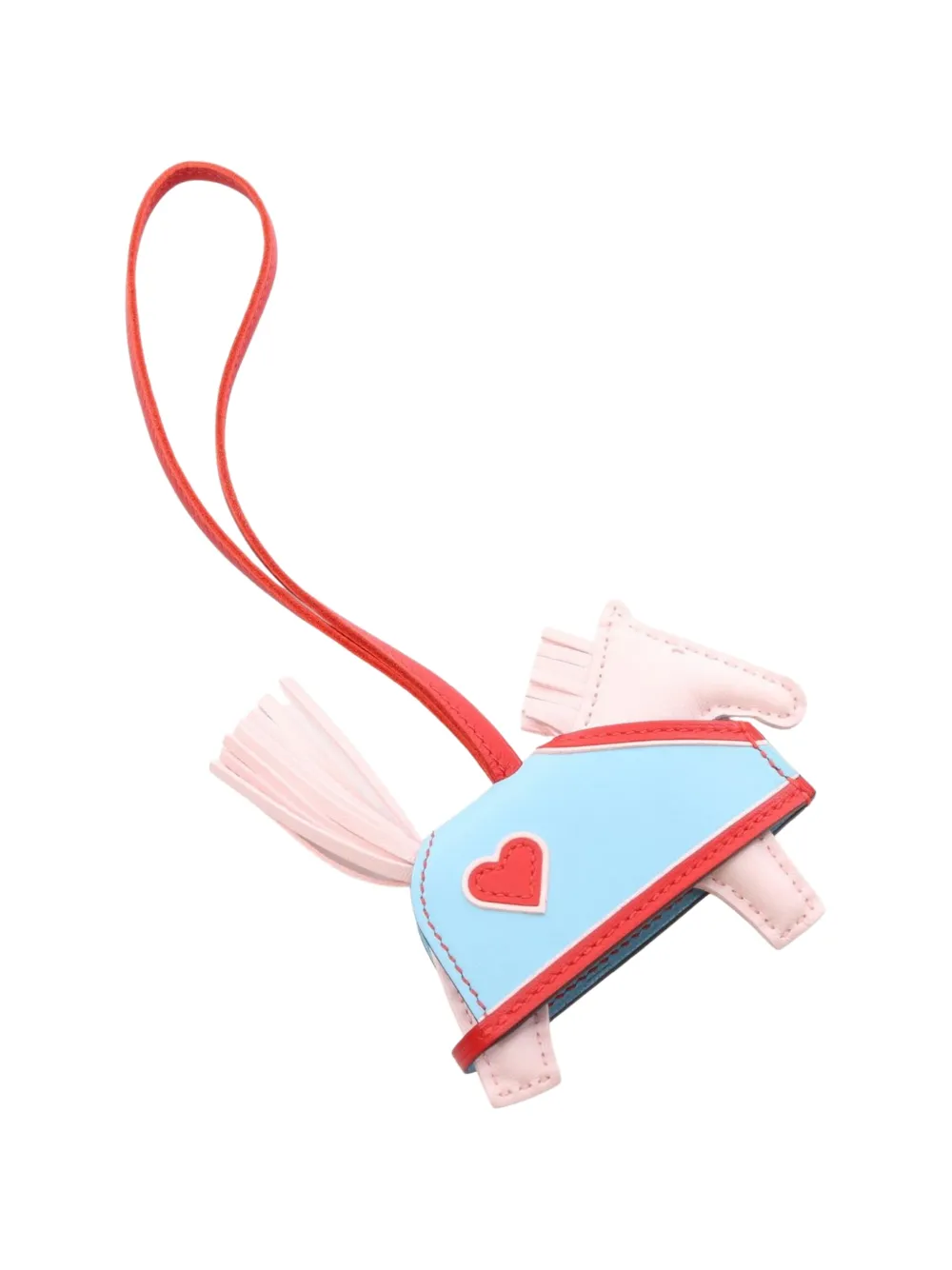 Hermès Pre-Owned 2025 Rodeo PM heart bag charm - Blu