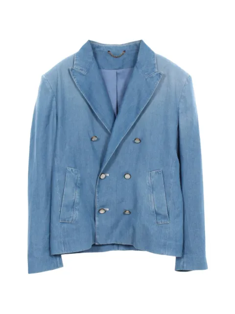 Louis Vuitton Pre-Owned 2010s double-breasted denim jacket