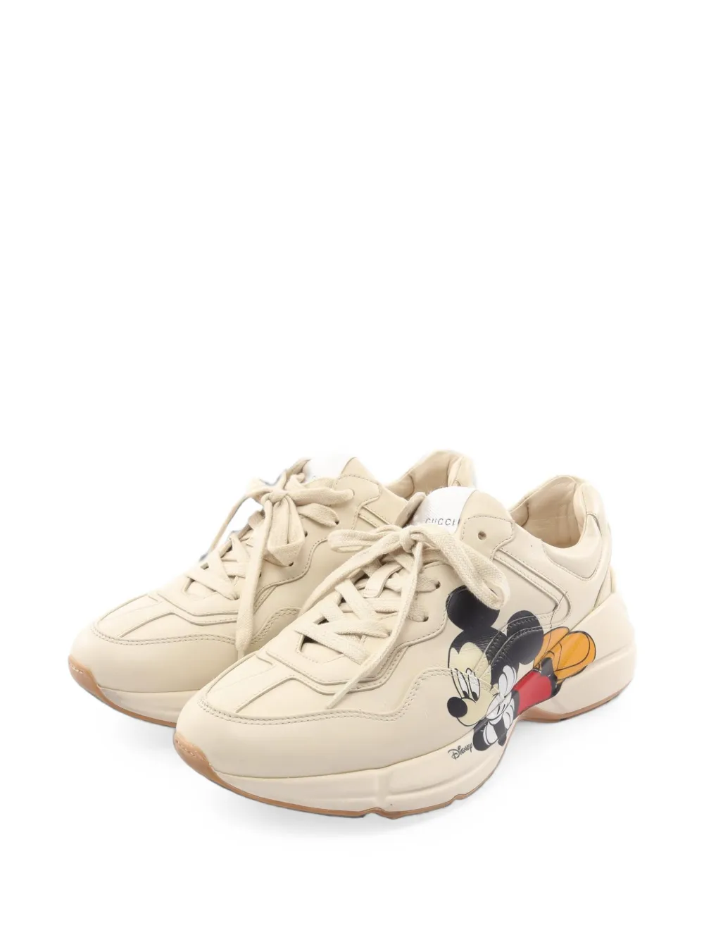 Gucci Pre-Owned x Disney Mickey Mouse 2000s Rhyton sneakers - Toni neutri