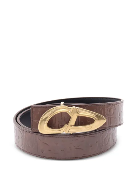 Christian Dior Pre-Owned 2010s Oblique reversible belt