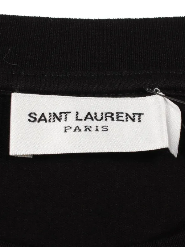 Saint Laurent Pre-Owned Love 1974 graphic-print T-shirt | ブラック