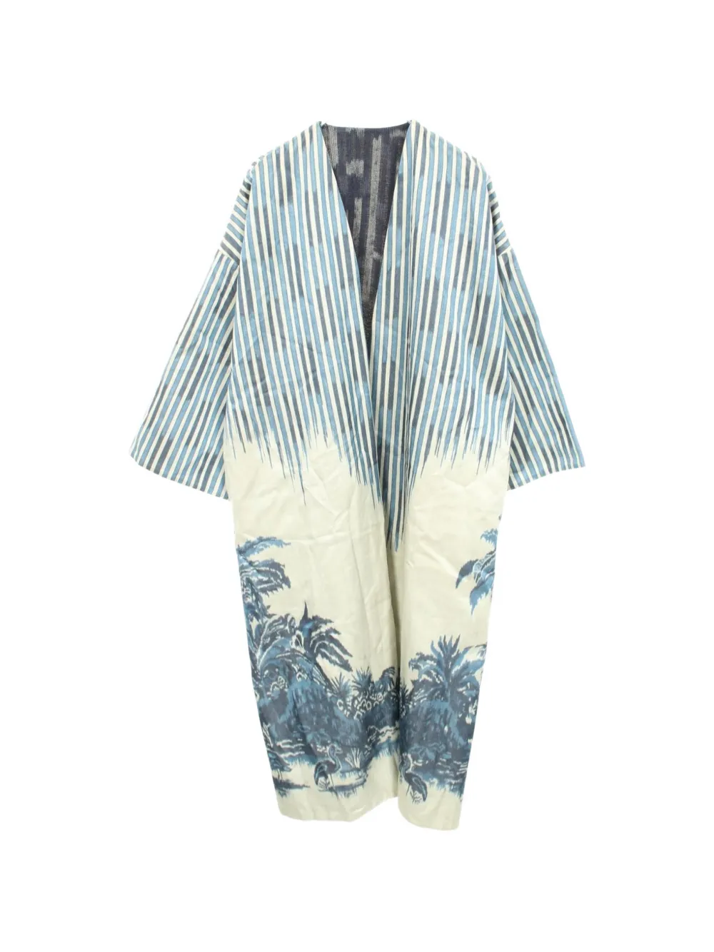 Christian Dior Pre-Owned 2010s reversible gown coat - Blu