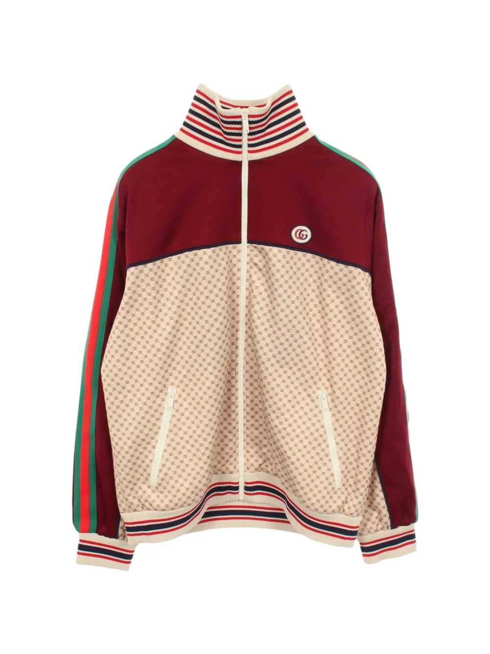 Gucci Pre-Owned 2010s Interlocking G technical jersey jacket - Toni neutri