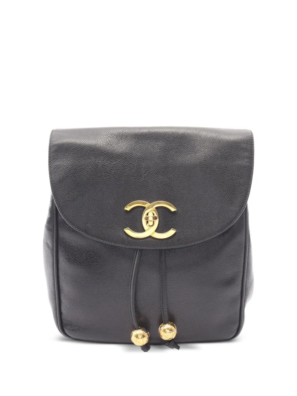CHANEL Pre-Owned 1994-1996 Coco Mark leather backpack - Nero