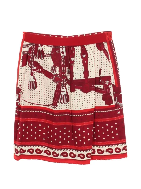 Hermès Pre-Owned 2010s silk midi skirt