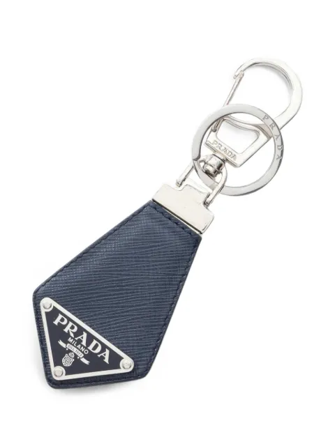 Prada Pre-Owned 2000s logo-plaque keyring