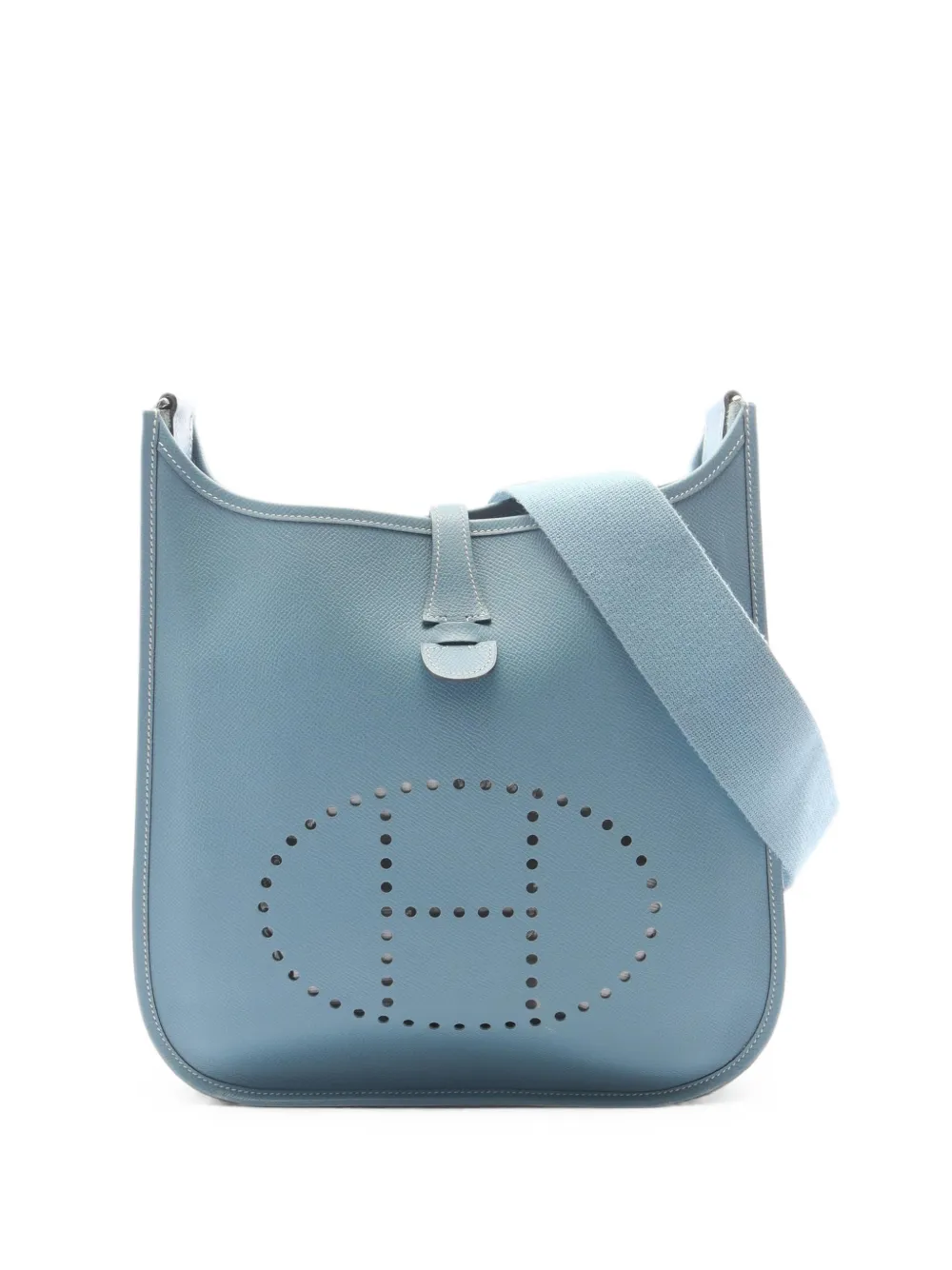 Hermes 2006 Evelyn 2 De Pm Shoulder Bag In Blue