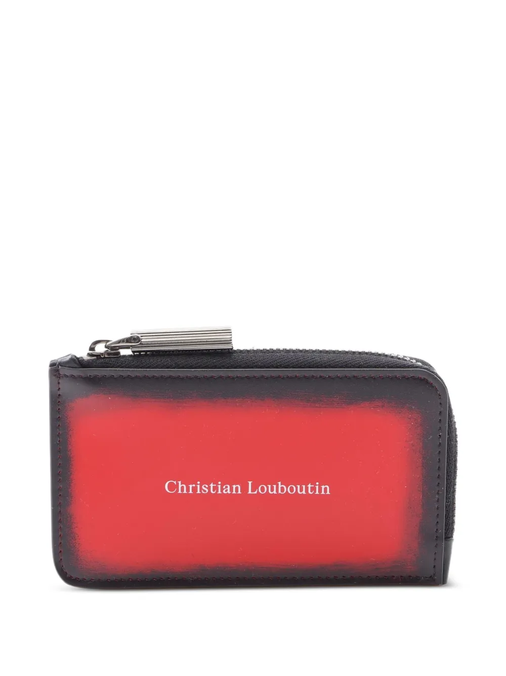 Pre-owned Christian Louboutin 2020s Canopy Leather Coin Purse In Red
