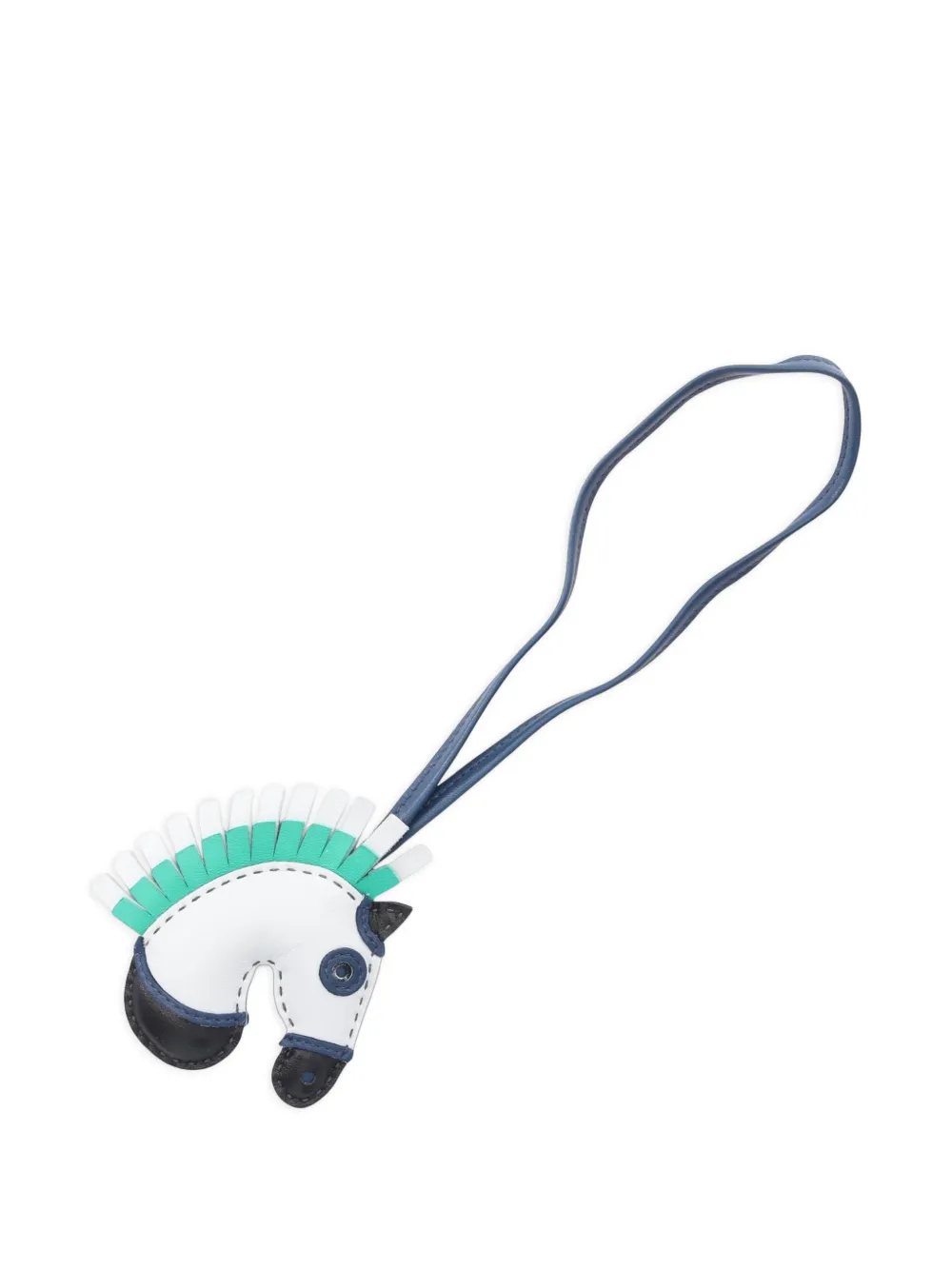 Hermès Pre-Owned 2021 Geezee Camail bag charm - Bianco