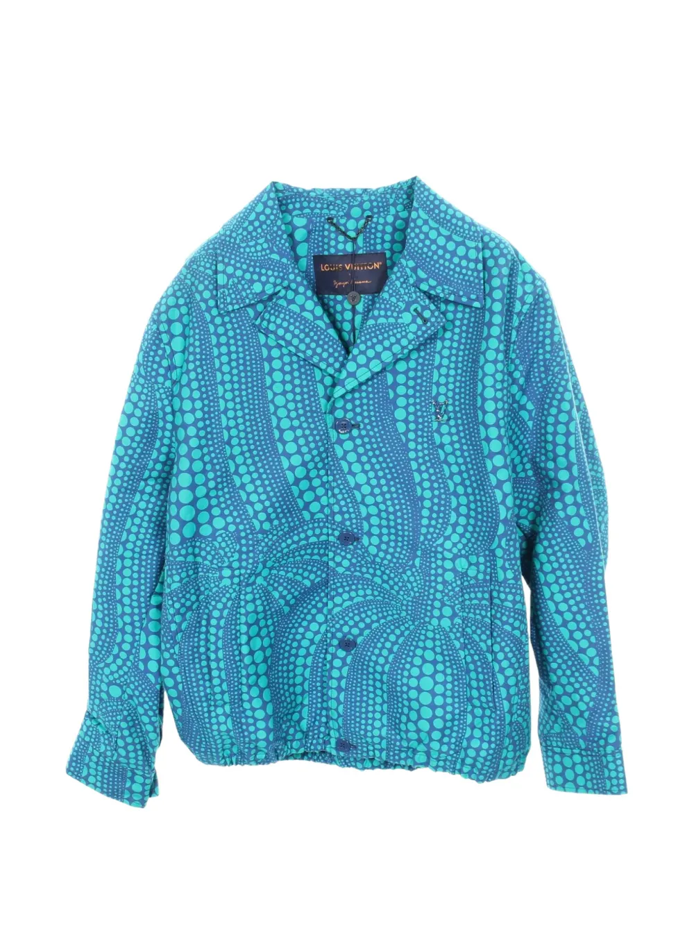 Louis Vuitton Pre-Owned 2010s x Yayoi Kusama pumpkin-print jacket - Blu